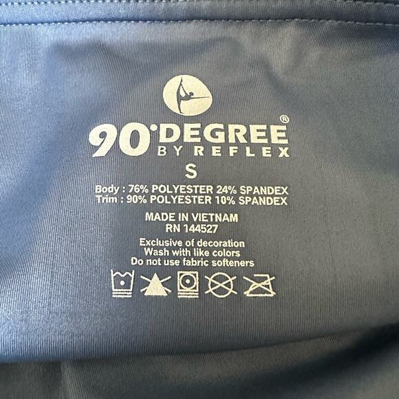 NWT 90 Degree Hi Rise Disco Leggings Indigo Small - Picture 3 of 8